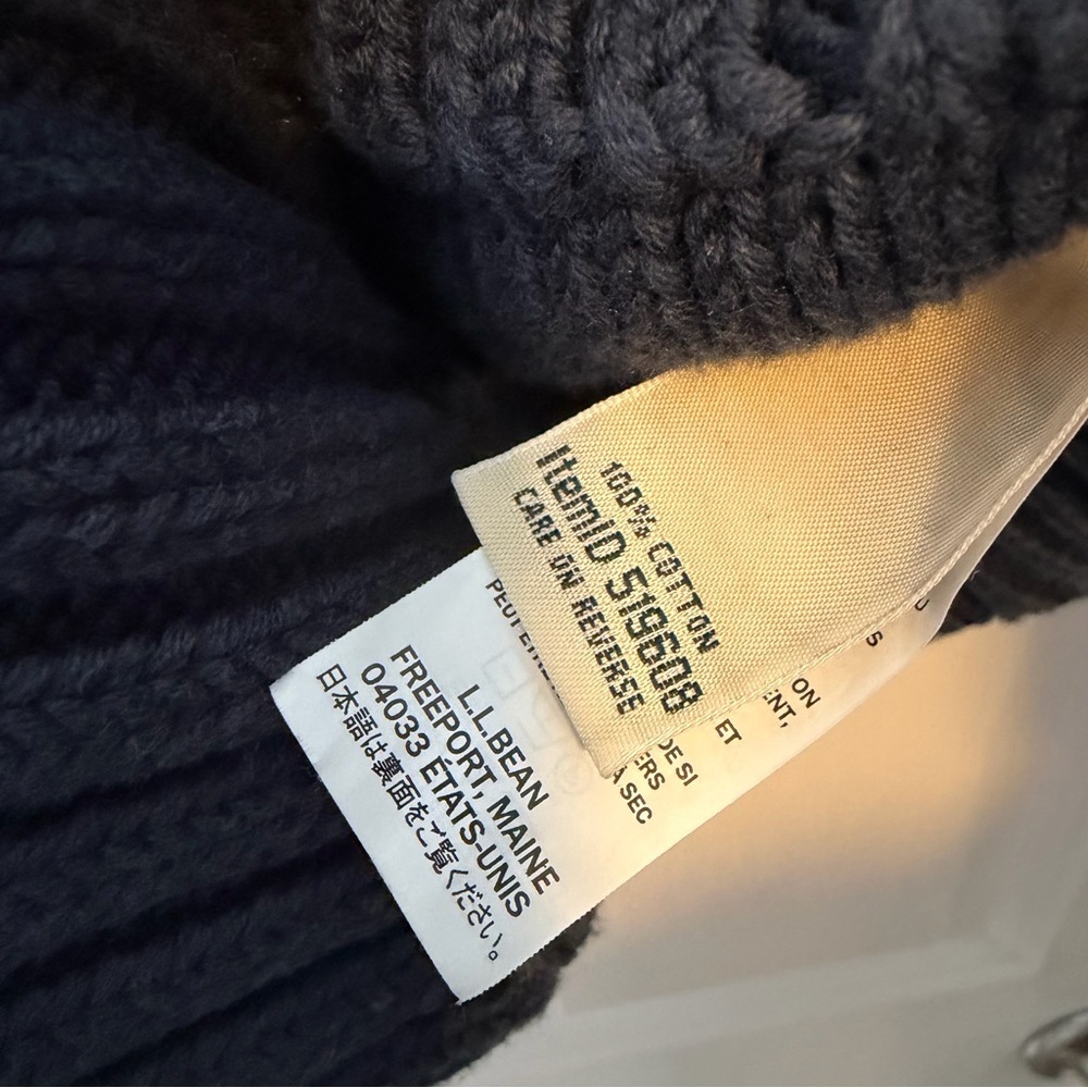 L.L Bean oversized chunky cable knit button cardigan - Picture 5 of 5